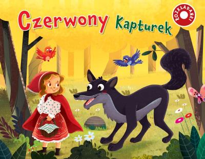 Czerwony Kapturek. Rozkładanki. Autor: Jul Łyskawa. SmakLiter.pl Okładka książki Czerwony Kapturek. Rozkładanki