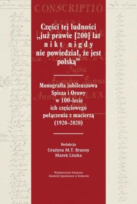 Okładka książki Części tej ludności „już prawie [200] lat nikt nigdy nie powiedział, że jest polską”
