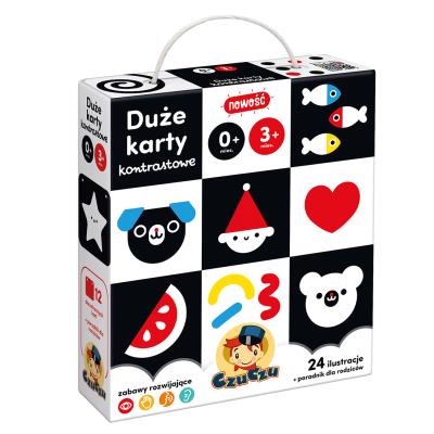 Okładka książki CzuCzu Duże karty kontrastowe 0-3 mies.