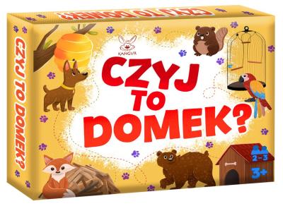 Czyj to domek?. Wydawca: Kangur. SmakLiter.pl Opakowanie Czyj to domek?