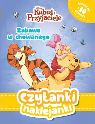 Czytanki naklejanki Zabawa w chowanego Disney Kubuś i Przyjaciele. Autor: Opracowanie zbiorowe. SmakLiter.pl Okładka książki Czytanki naklejanki Zabawa w chowanego Disney Kubuś i Przyjaciele