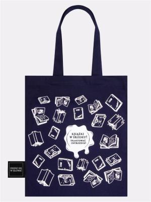 Opakowanie Definicja książki torba na książki bawełniana granatowa