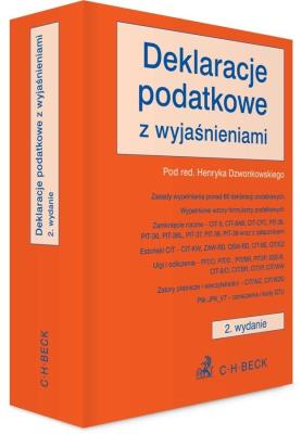 Okładka książki Deklaracje podatkowe z wyjaśnieniami + wzory.. w.2