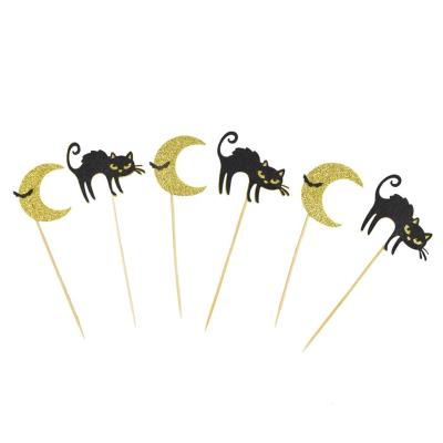 Opakowanie Dekoracja ciasta - czarne koty 6szt