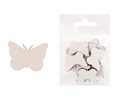 Dekoracja drewniana 12szt Motyl duży. Wydawca: CRESCO. SmakLiter.pl Opakowanie Dekoracja drewniana 12szt Motyl duży