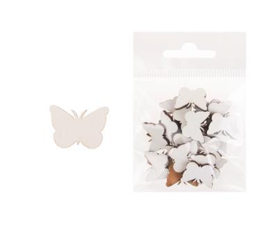 Dekoracja drewniana 24szt Motyl średni. Wydawca: CRESCO. SmakLiter.pl Opakowanie Dekoracja drewniana 24szt Motyl średni