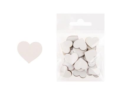 Dekoracja drewniana 24szt Serce średnie. Wydawca: CRESCO. SmakLiter.pl Opakowanie Dekoracja drewniana 24szt Serce średnie