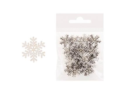 Opakowanie Dekoracja drewniana 24szt Śnieżka