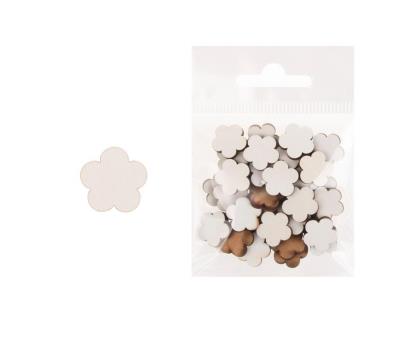 Dekoracja drewniana 36szt Kwiat mały. Wydawca: CRESCO. SmakLiter.pl Opakowanie Dekoracja drewniana 36szt Kwiat mały