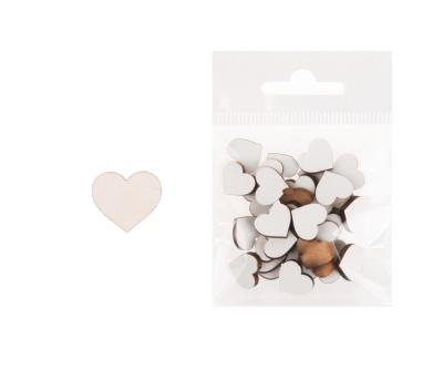 Dekoracja drewniana 36szt Serce małe. Wydawca: CRESCO. SmakLiter.pl Opakowanie Dekoracja drewniana 36szt Serce małe