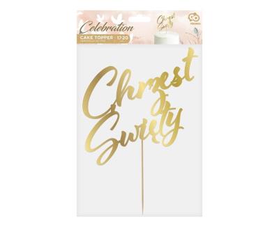 Opakowanie Dekoracja na tort Chrzest Święty 17x20cm