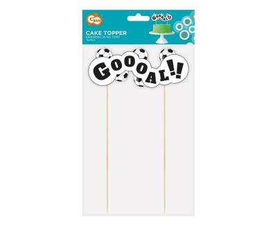 Opakowanie Dekoracja na tort piłka nożna - GOOOAL! 15x19cm