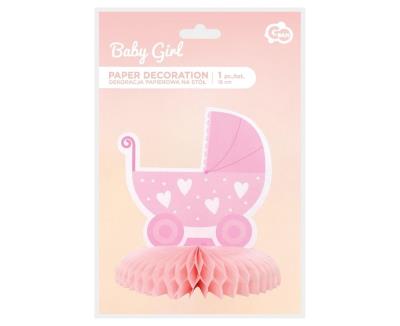 Opakowanie Dekoracja papierowa na stół - wózek 16cm