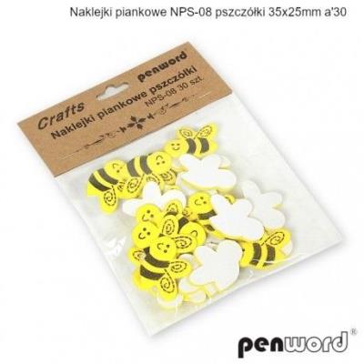 Opakowanie Dekoracja piankowa pszczółki 35x25mm 30szt