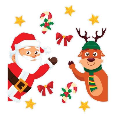 Opakowanie Dekoracja świąteczna - Mikołaj z reniferem 11el