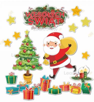 Opakowanie Dekoracja świąteczna - Wesołych Świąt 21el