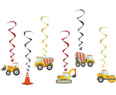 Opakowanie Dekoracja wisząca Plac Budowy 6el