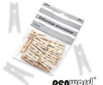 Okładka książki Dekoracje drewniane D1 2,5cm kolor drewna