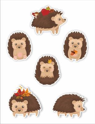 Opakowanie Dekoracje jesienne - Jeżyk 6szt