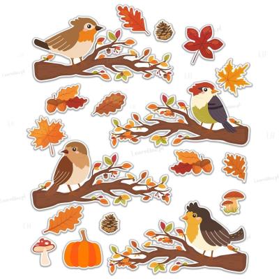 Opakowanie Dekoracje jesienne - ptaszki na gałęzi A3 14szt