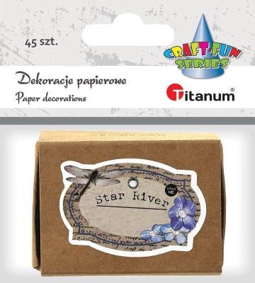 Opakowanie Dekoracje kartonowe notatki w pudełku 45szt