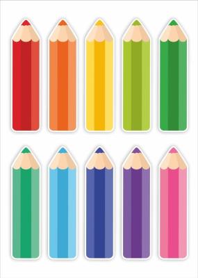 Opakowanie Dekoracje - kolorowe kredki 10szt