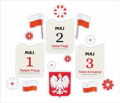 Opakowanie Dekoracje okienne - 1-3 maja 15szt