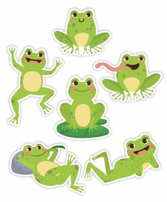 Opakowanie Dekoracje okienne dwustrone-Wiosenne żabki 01 6szt