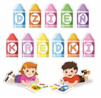 Opakowanie Dekoracje okienne dwustronne-Dzień Kredki 01 13szt