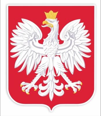 Opakowanie Dekoracje okienne dwustronne - Godło Polski A3