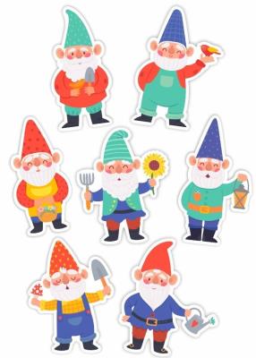 Opakowanie Dekoracje okienne dwustronne - Krasnale 01 7szt