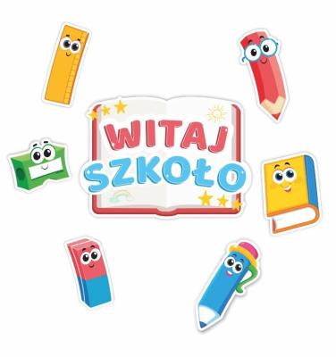 Opakowanie Dekoracje okienne dwustronne-Witaj szkoło 01 7szt
