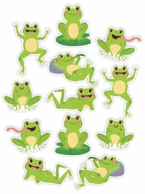 Opakowanie Dekoracje okienne dwustronne - Żabki 01 12szt