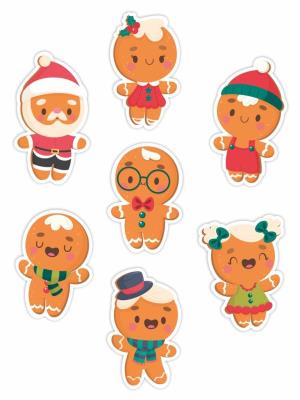 Opakowanie Dekoracje okienne świąteczne - Piernikowe... 7szt