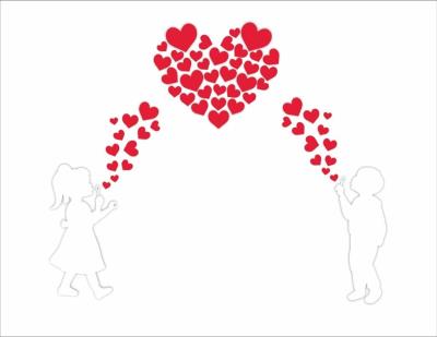 Opakowanie Dekoracje okolicznościowe - Dzieci i serca 60el