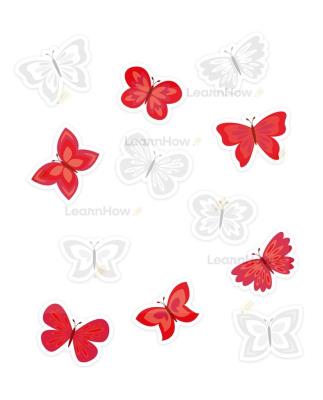 Opakowanie Dekoracje patriotyczne - Motyle 12el