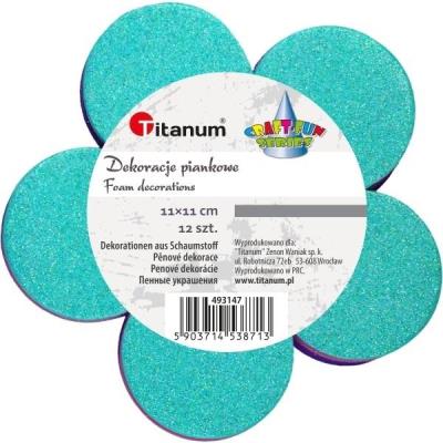 Opakowanie Dekoracje piankowe kwiaty 12szt