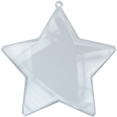 Opakowanie Dekoracje plastikowe gwiazdy 105mm 6szt