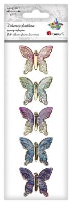 Opakowanie Dekoracje samoprzylepne 3D Motyle 5szt