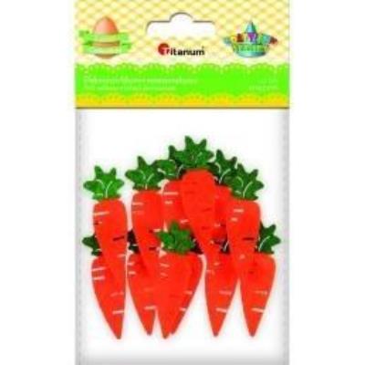 Opakowanie Dekoracje samoprzylepne marchewki 17x45mm 12szt