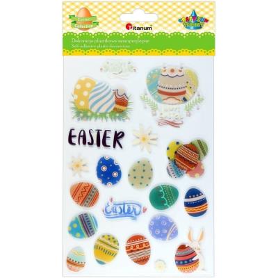 Dekoracje samoprzylepne Wielkanoc 3D 20szt. Wydawca: Titanum. SmakLiter.pl Opakowanie Dekoracje samoprzylepne Wielkanoc 3D 20szt