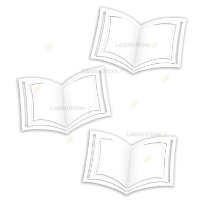 Opakowanie Dekoracje szkolne - Duże książki 3D 3el