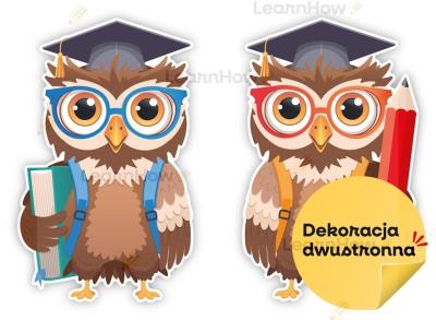 Opakowanie Dekoracje szkolne - Duże sowy w beretach