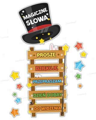 Opakowanie Dekoracje szkolne - Magiczne słowa 12el