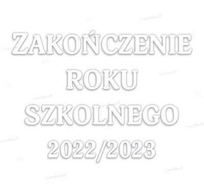 Opakowanie Dekoracje szkolne - Zakończenie roku 2022/2023