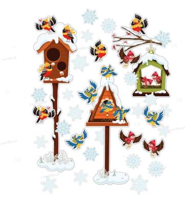 Opakowanie Dekoracje zimowe - Karmnik + ptaszki XL