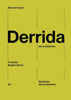 Okładka książki Derrida dla architektów