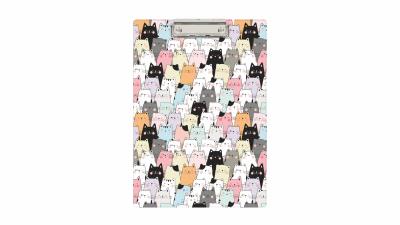 Opakowanie Deska A4 z klipem nadruk Koty