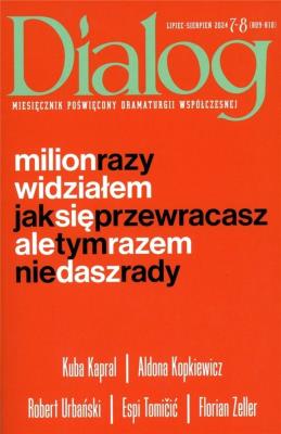 Okładka książki Dialog 7-8/2024