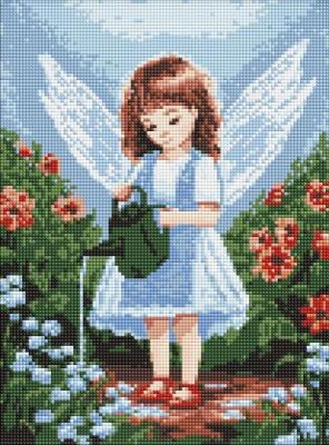 Opakowanie Diamentowa mozaika - Anioł w ogrodzie 30x40cm